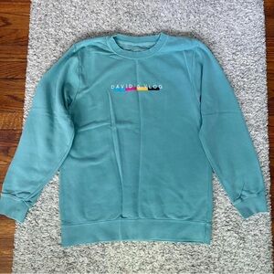Teal David’s Vlog Sweater